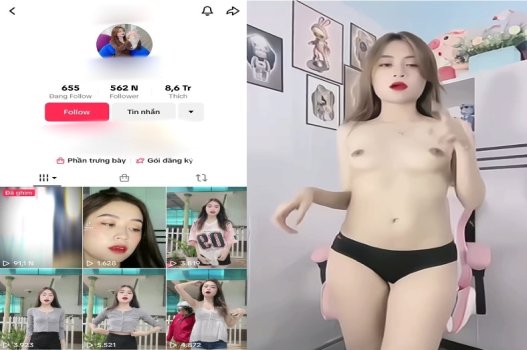 sex việt súp Tiktoker dáng ngon nhất nhảy không nội y